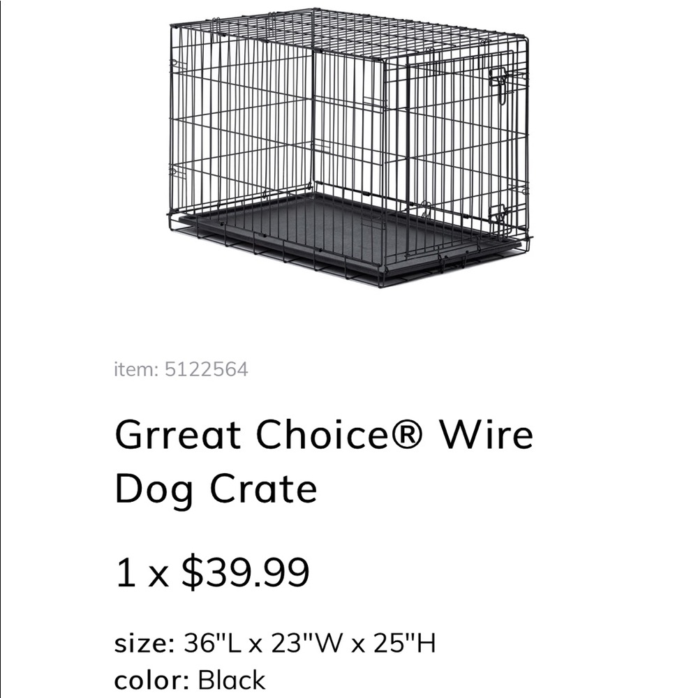 Dog crate